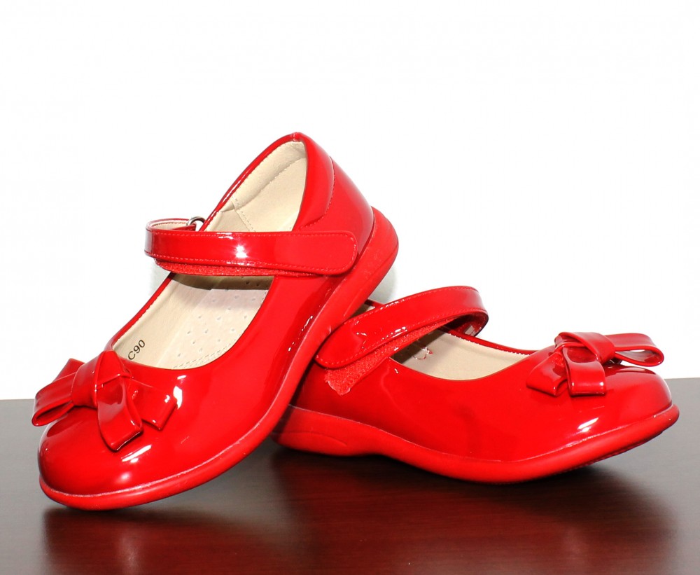 Flavor Regenerative Kindness Pantofi rosii din piele ecologica , cu taloneta - marimi 26 - 31 -  INCALTAMINTE PANTOFI - ebemic.ro